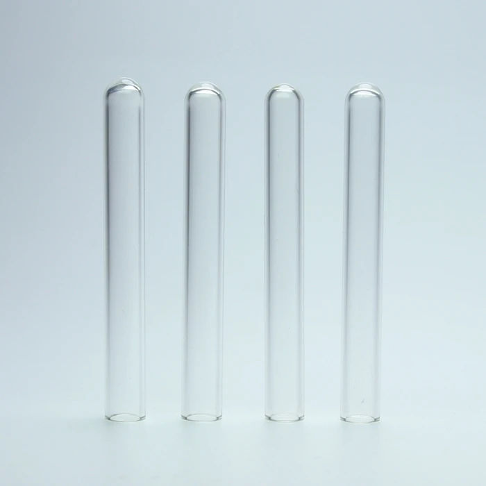 Прозрачное стекло 6*50 мм, круглая и плоская Нижняя испытательная трубка с пробкой