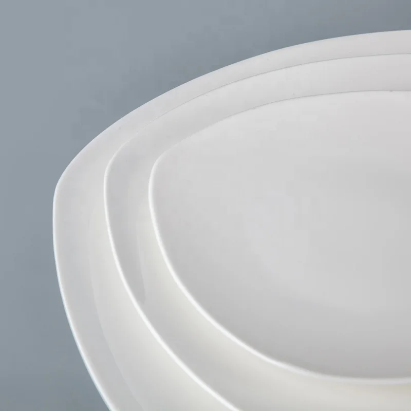 Customizable Super White Porcelain Square Platter