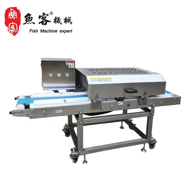 High Precision Horizontal Meat Cutting Machine Adjustable Cutting Squid Meat Thickness Machine Meat Product Making Machines