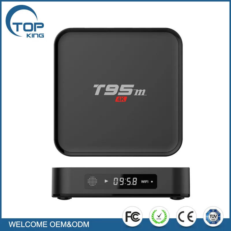 T95M Andriod TV Box Set Top Box Amlogic S905X BT 4.0 2G/8G Quad Core Android 6.0 WIFI HD 4K Smart TV Box