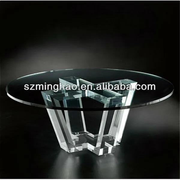 Высокий Прозрачный Акриловый Обеденный стол из плексигласа Мебель обеденный стол