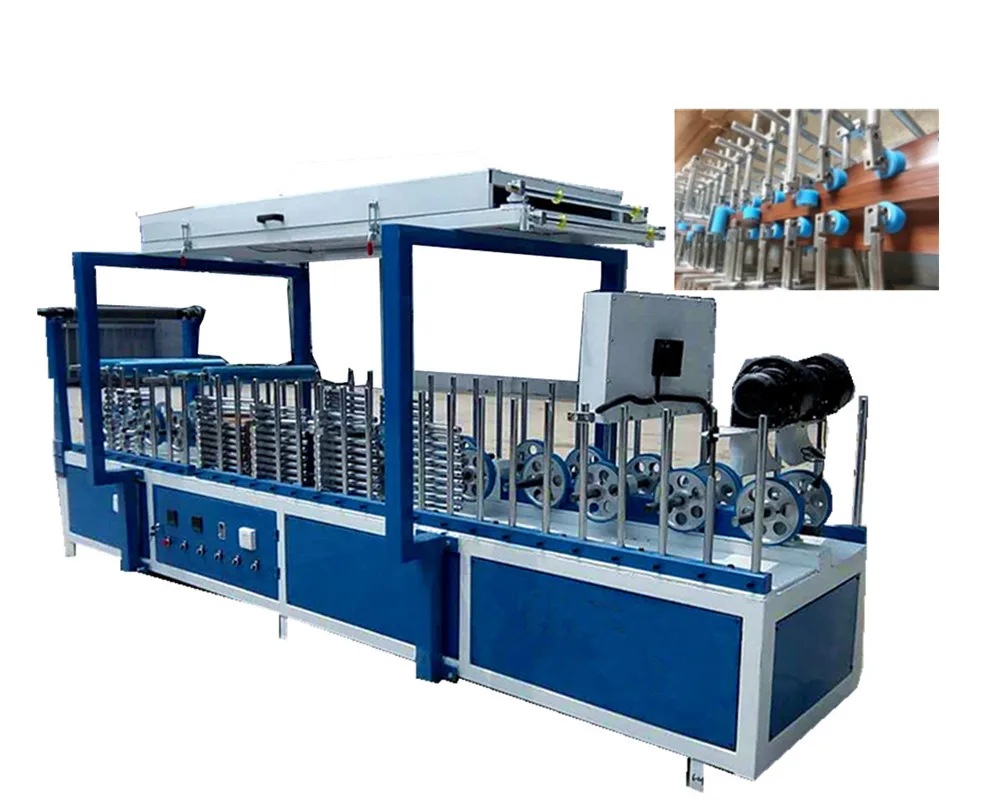 
PVC multifunction cold glue profile wrapping machine in funiture 
