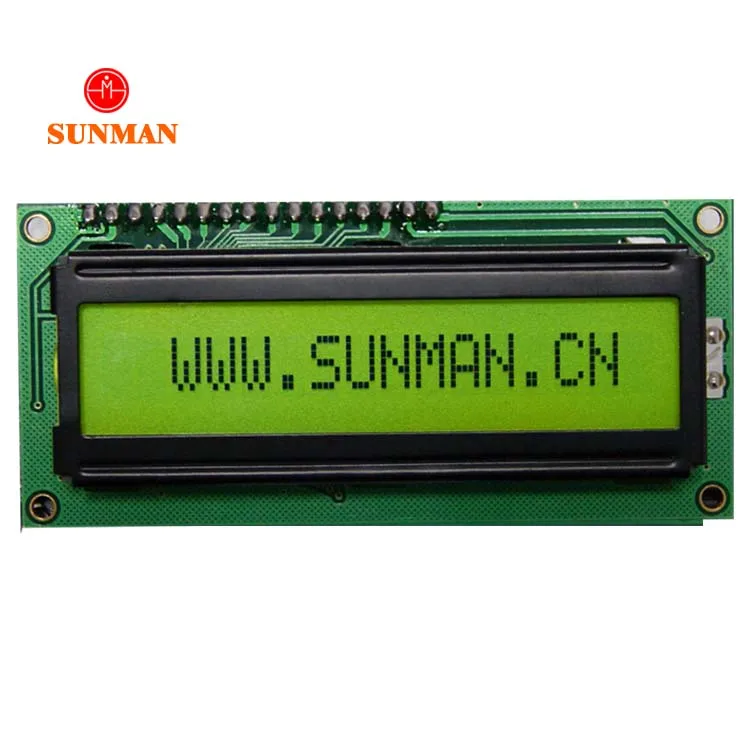 16x1 1x16 1601 lcd character display screen module with module size 80*36mm