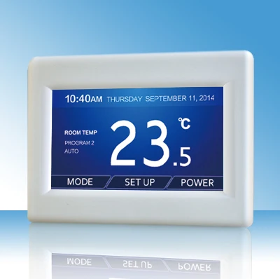 Touch Color Screen Programmable Thermostat for floor heating system