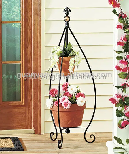 Hanging Basket Plant Stand Unique Fleur-de-lis Metal Outdoor Plant and Decoration Home Decor | Garden Decor Iron Carton Box