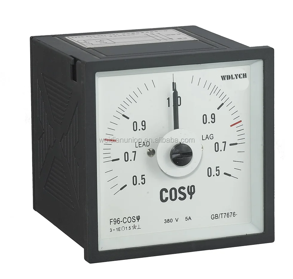 
96*96mm Type Wide Angle Power Factor Meter 