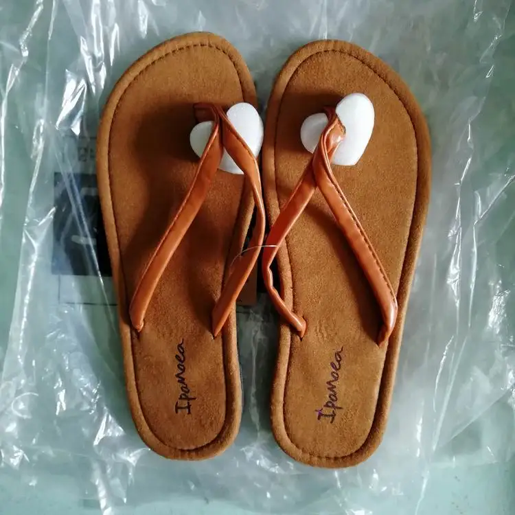 men PU strap beach slippers TPR outsole fashion flip flops