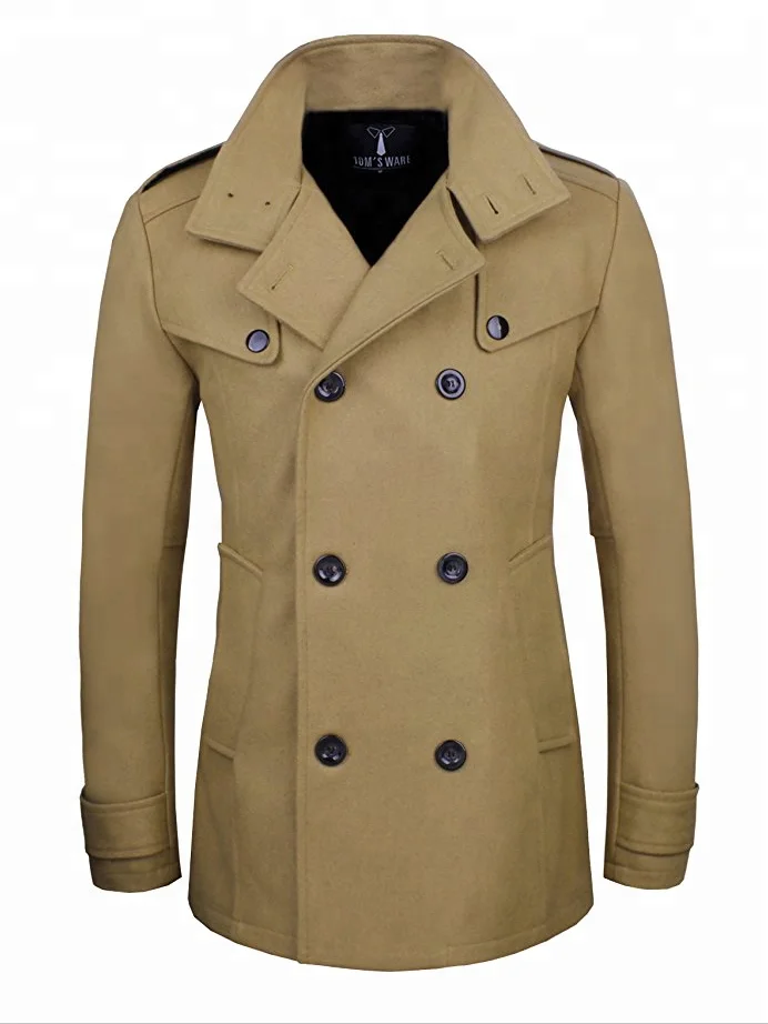 Fashion Classic Wool Double Breasted Winter Man Coat