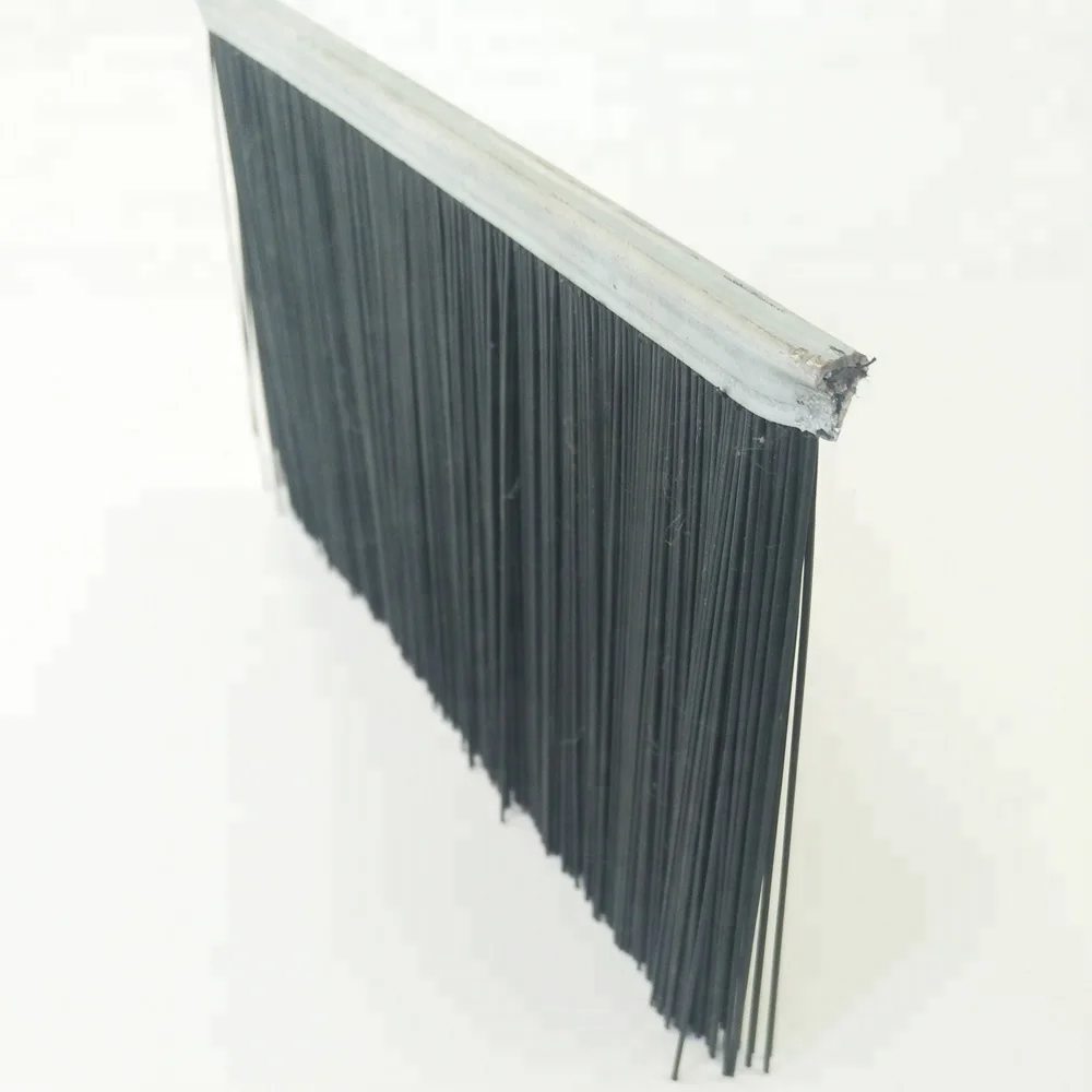 Split brush plate for cable pass-through