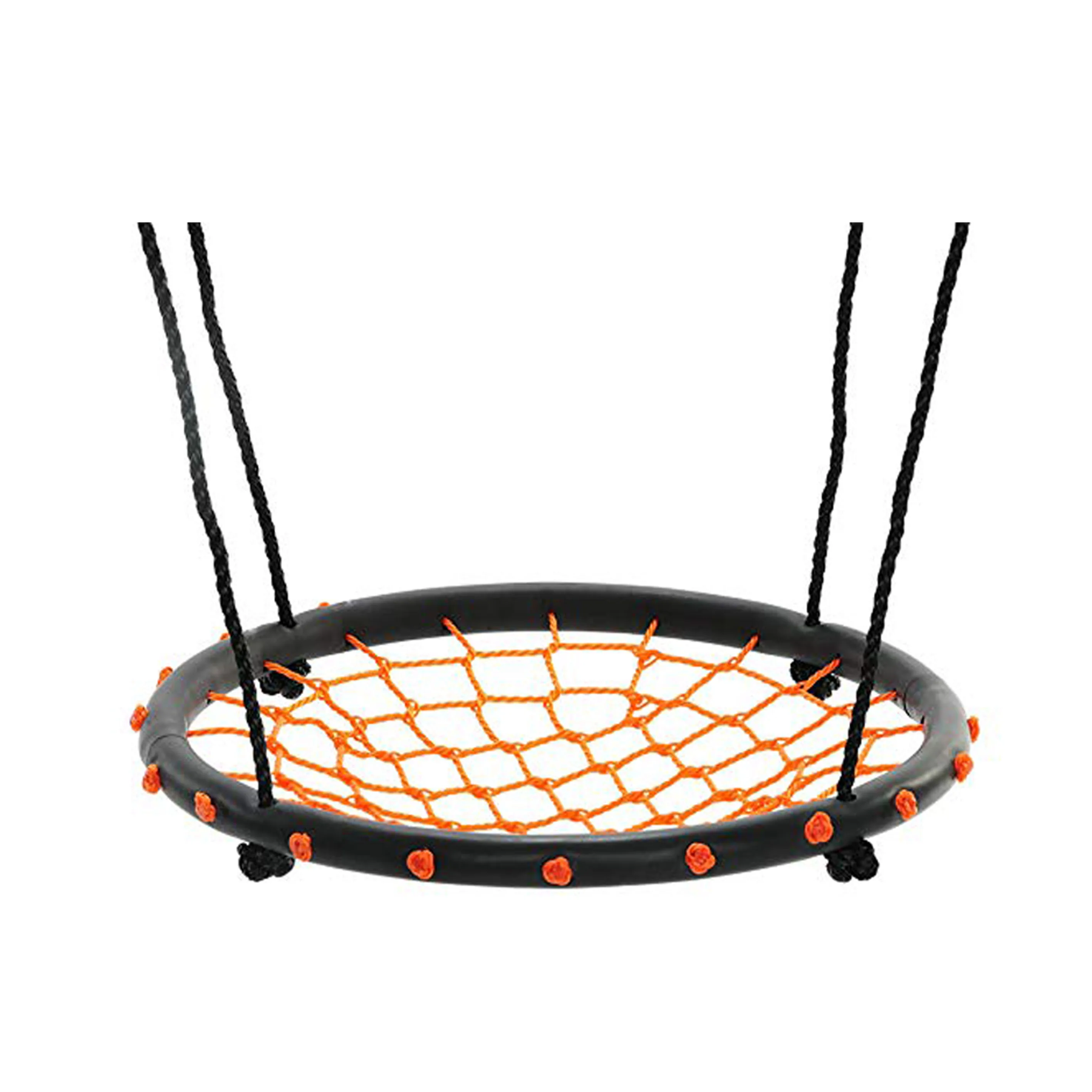 Indoor/Outdoor Round Net Baby Swing for Swing Set Backyard Playroom Hammock Chair Swing