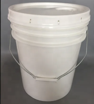 5 gallon plastic pail bucket with lid and pour spout