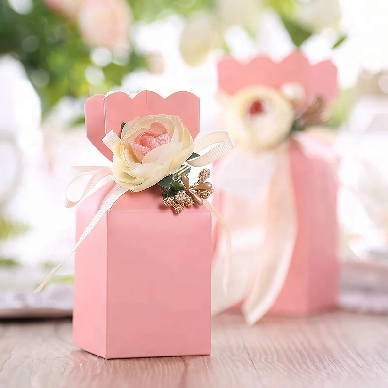 Luxury Wedding Boxes for Guest Wedding Gifts Candy Packing Box