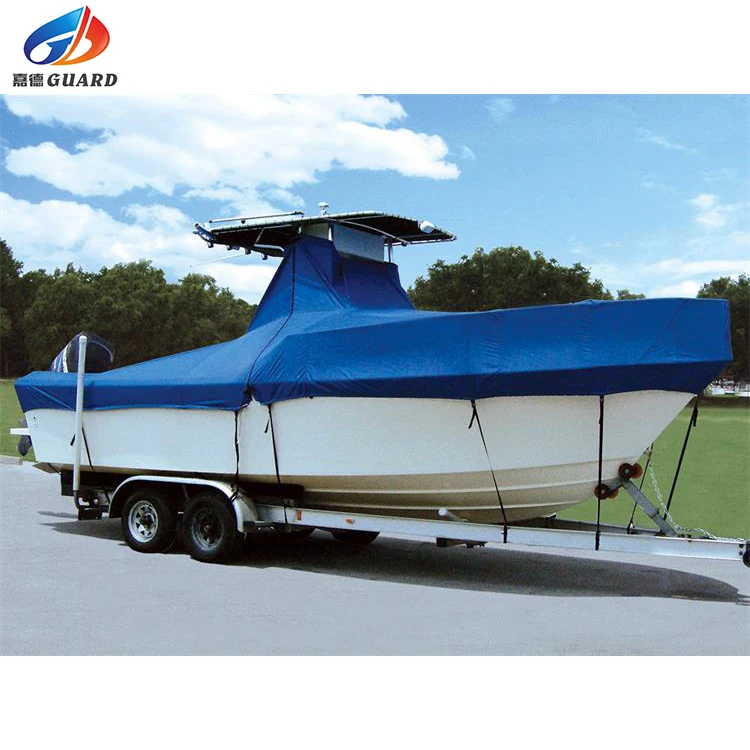 Durable Lightweight Sun Protective Grey Boat Cover