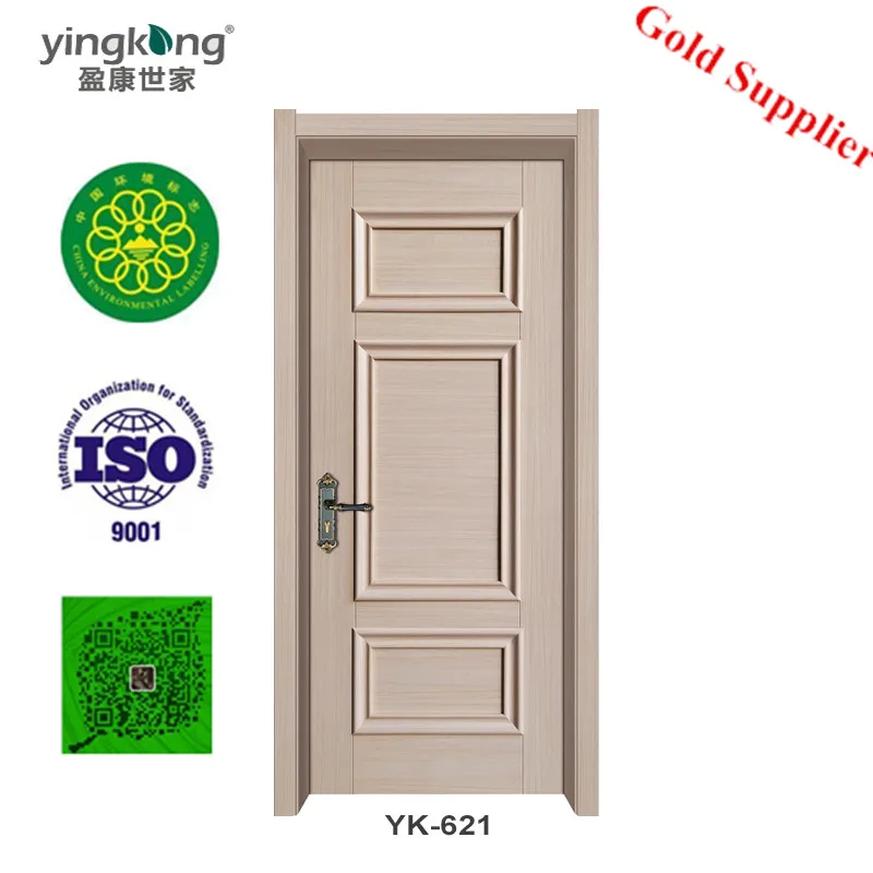 Factory supplier rfl door interior WPC/PVC door waterproof bathroom door