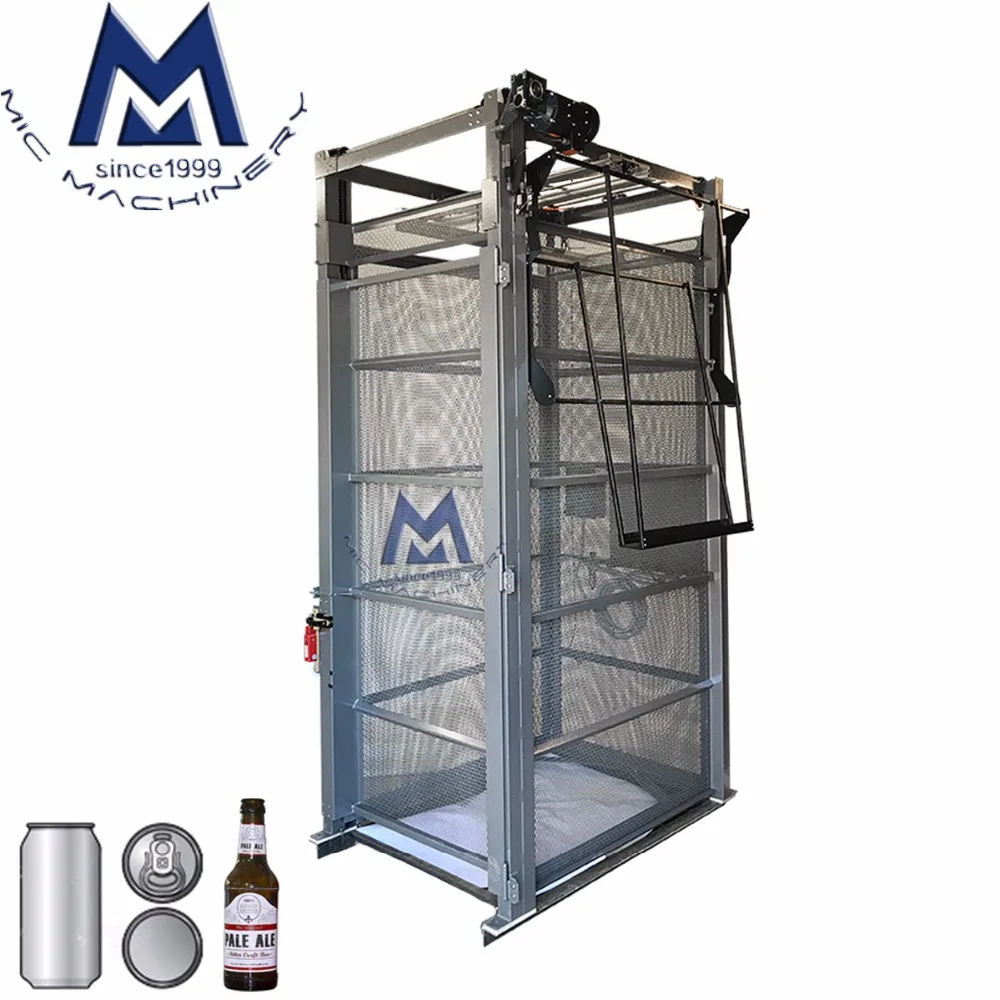 Fully Automatic Small Footprint Empty Beer Can Depalletizer Glass Bottle Depalletizer Machine