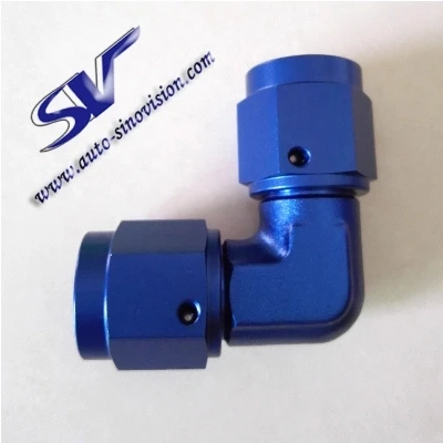 AN3,4,6,8,10,12,16 90 degree FORGED FEMALE SWIVEL COUPLER for oil cooler, turbo charger, braking