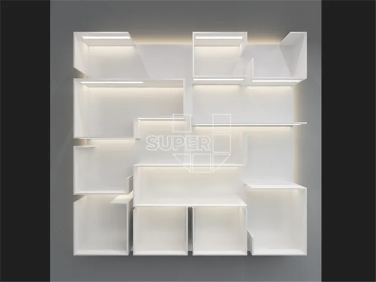 Wholesale New Fashion Wallet Display Stand Acrylic Glass Bag Wall Shelf Display Rack