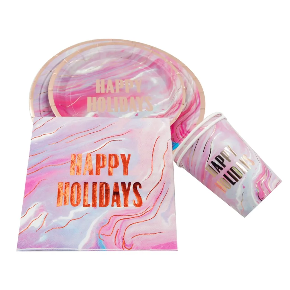 disposable tableware paper set