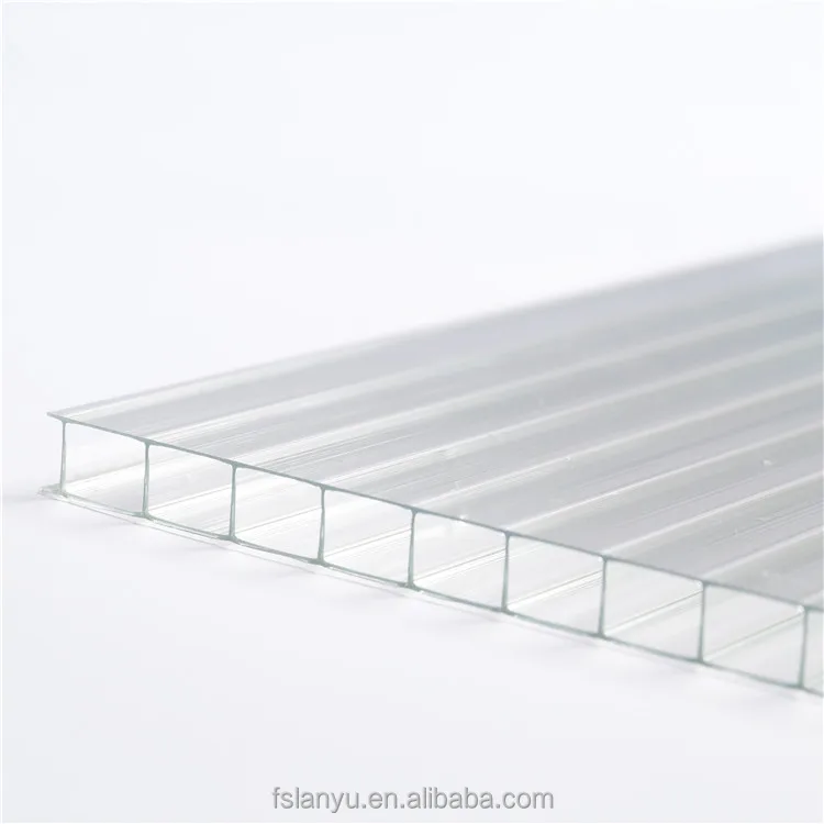 Colored polycarbonate sheet poly carbonate sheets 10mm Twin Wall polycarbonate hollow sheet