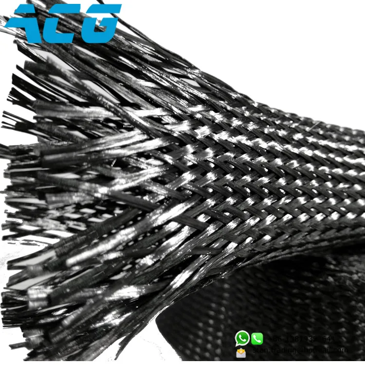 
3K, 12K Carbon Fiber Sleeve braided sleeves for heat resistant 