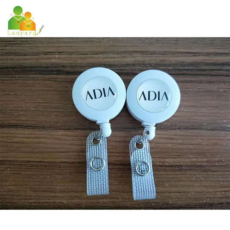 
Hot sale 32mm retractable badge reel with custom logo for business holder 