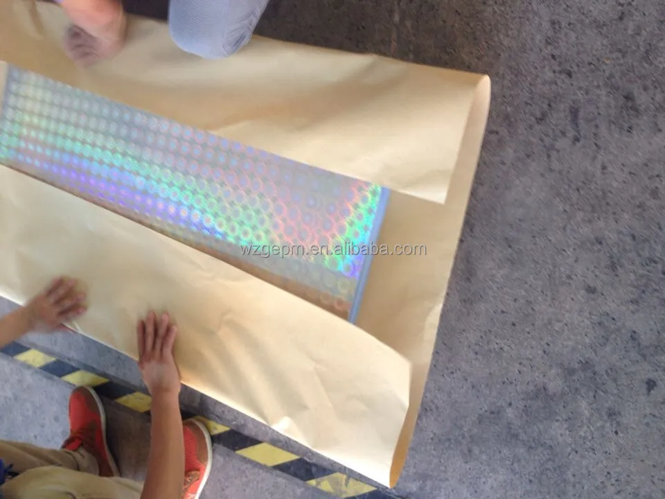 Factory in holographic paper bag ,DG material