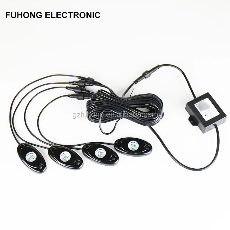 4 Pods 9W App Control Mini Led Rgbw Lamp SUV Automotive Decoration Led Light Chassis Rock Light