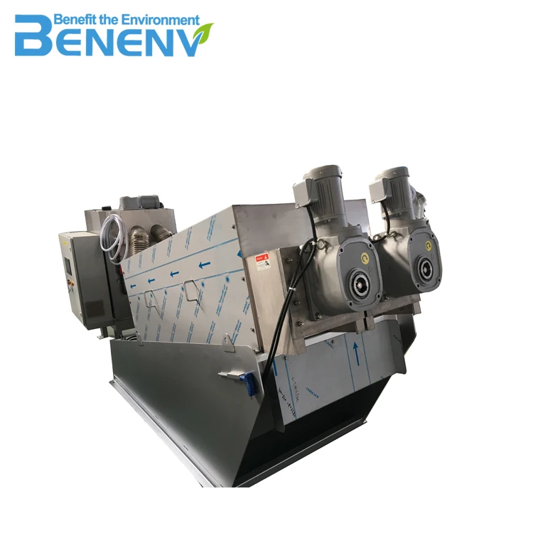 Energy Saving Sludge Dewatering Press Better Than Decanter Centrifuge (MDS 312)