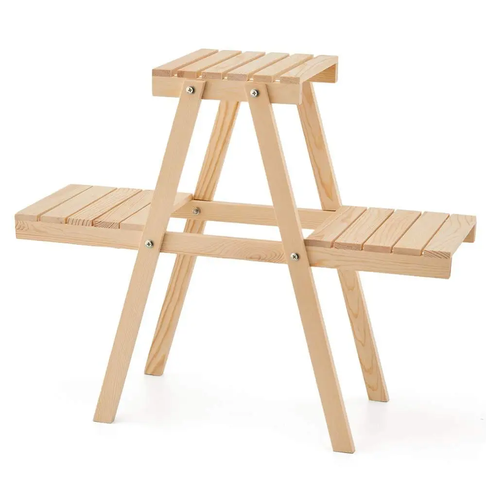 Горшок для растений подставка деревянная садовая Цветочная Полка Стеллаж выставки