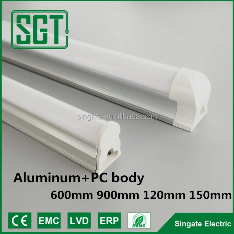 Индия рынке SMD 3528 2835 фута 4ft 18wT5 T8 пк тело крышка pmma СВЕТОДИОДНЫЕ трубки свет софитов установки с высокой Lumen