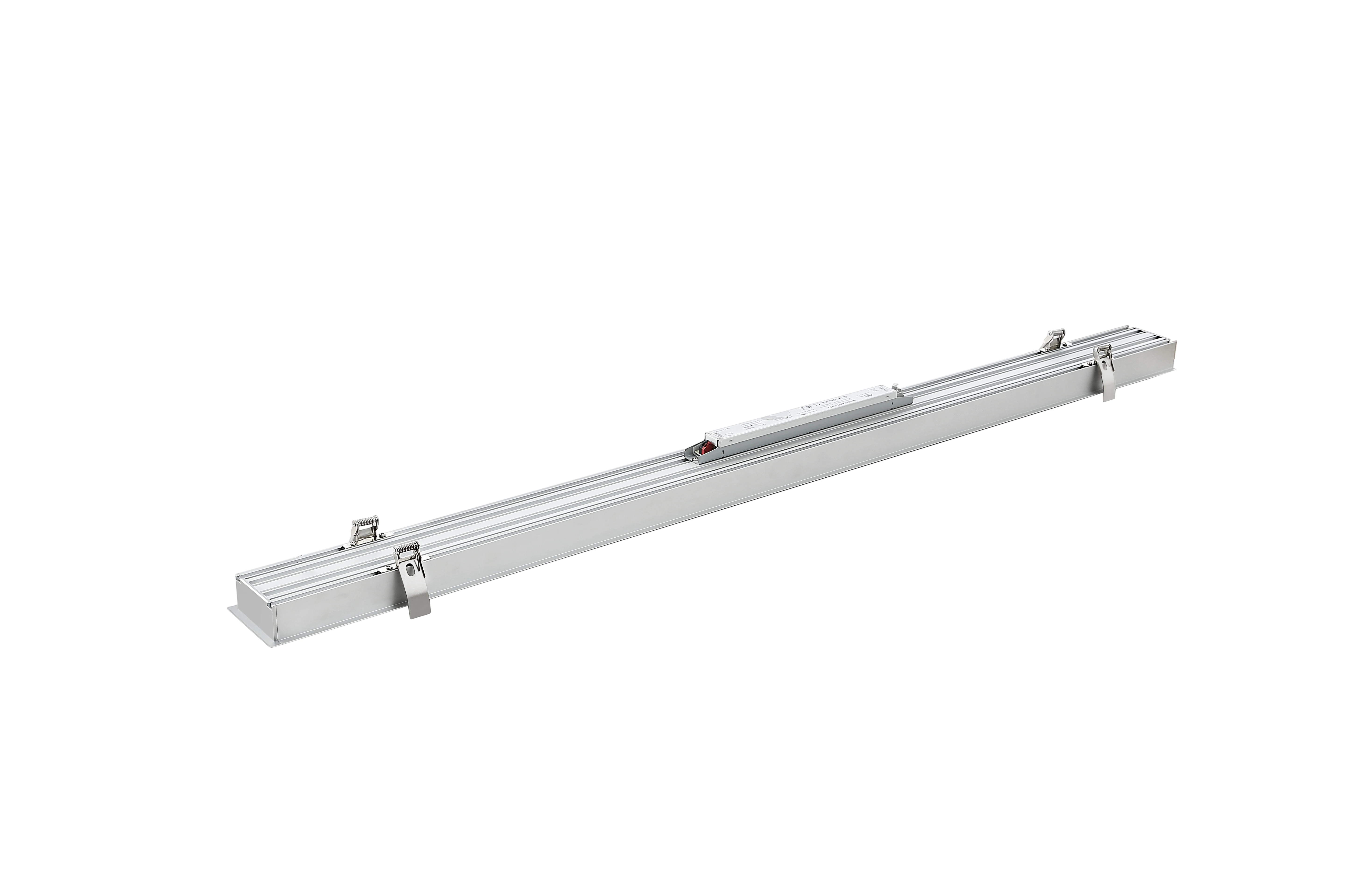 8ft 2400mm 80W LED Linear Line Light Seamless and Linkable Ceiling Mounted Recessed for Office with IP44 Rated Aluminum Alloy