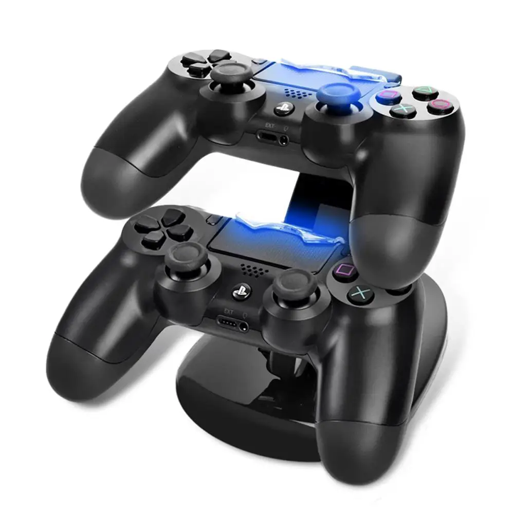 USB Dual Gamepad Charger Controller Game Controller Power Supply Charging Station Stand For  Playstation 4 PS4