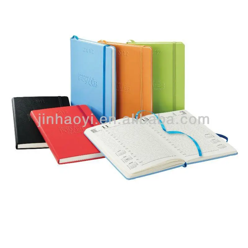 Beautiful notepad with calendar 10 inch custom spiral notebook for student