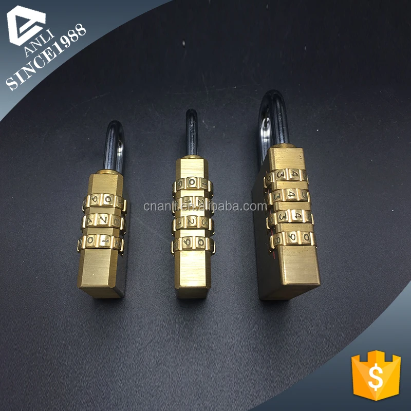 High quality brass custom small digit padlock combination