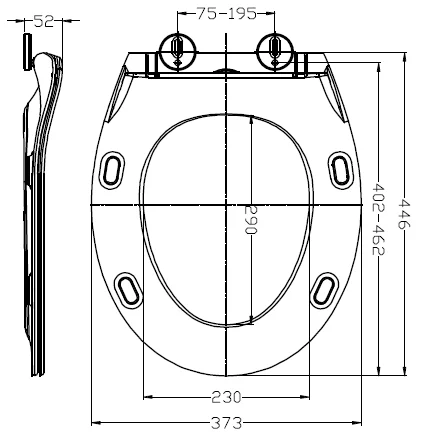 Urea slim U shape hygienic toilet seat cover