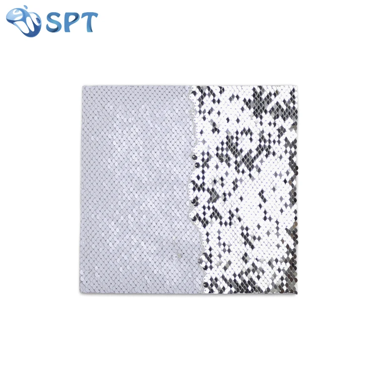 Custom Sublimation Mermaid Reversible Square Flip Sequins Adhesive