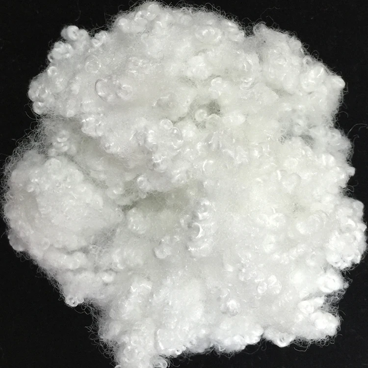 7d 64mm siliconized polyester staple fibre for filling pillow and quilt
