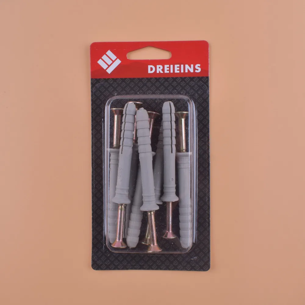 
Professional made 8pieces nylon screw anchor with nail screw 