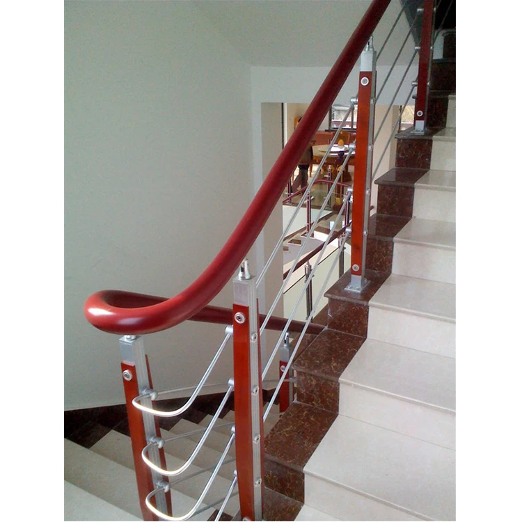 interior balcony banister veranda deck balustrade system PVC staircase stair fencing post handrail railing