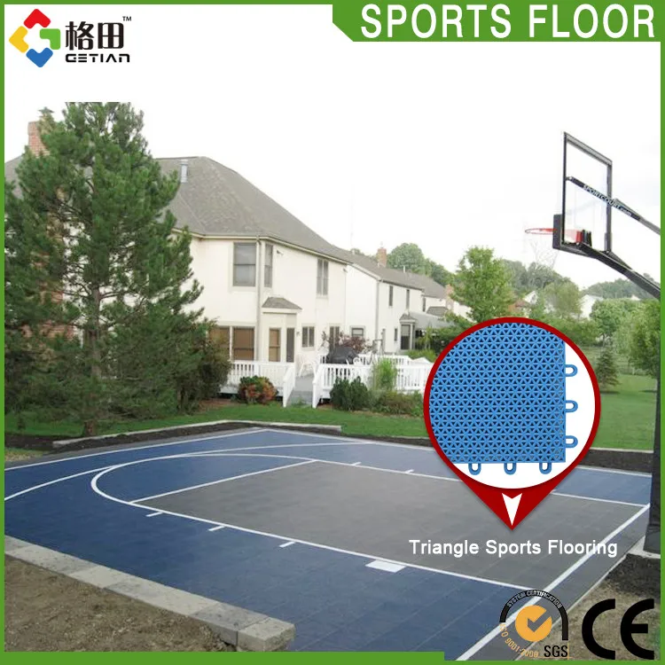Flexible price pp el plastico enclavamiento suelo para cancha de baloncesto
