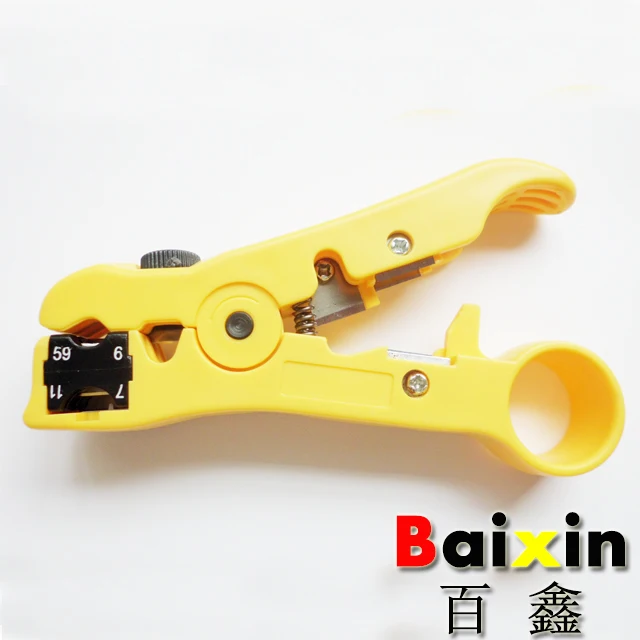 Universal Coaxial Cable Stripper Coax Stripping Tool for RG59 RG6 RG7 RG11