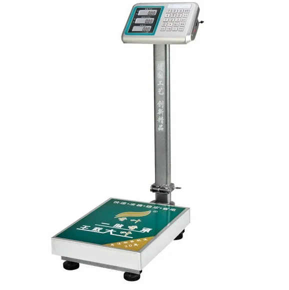 Dark Gray Color Stainless Steel Indicator Electronic Balance 300kg,Larger Screen LCD Display.1.0mm Thickness Steel Iron Plate