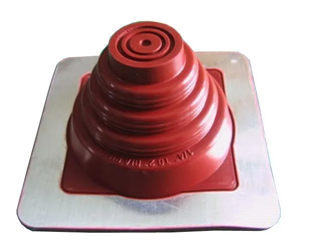 Round Diameter 420MM Base and 178-330MM Pipe Wide Used EPDM Silicone Penetration seals  Rubber Roof Pipe Flashing