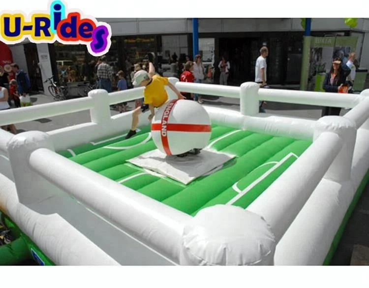 Wholesale interactive soccer and bull riding game inflatable rope pulling unicorn  inflatable rodeo bull games for sale