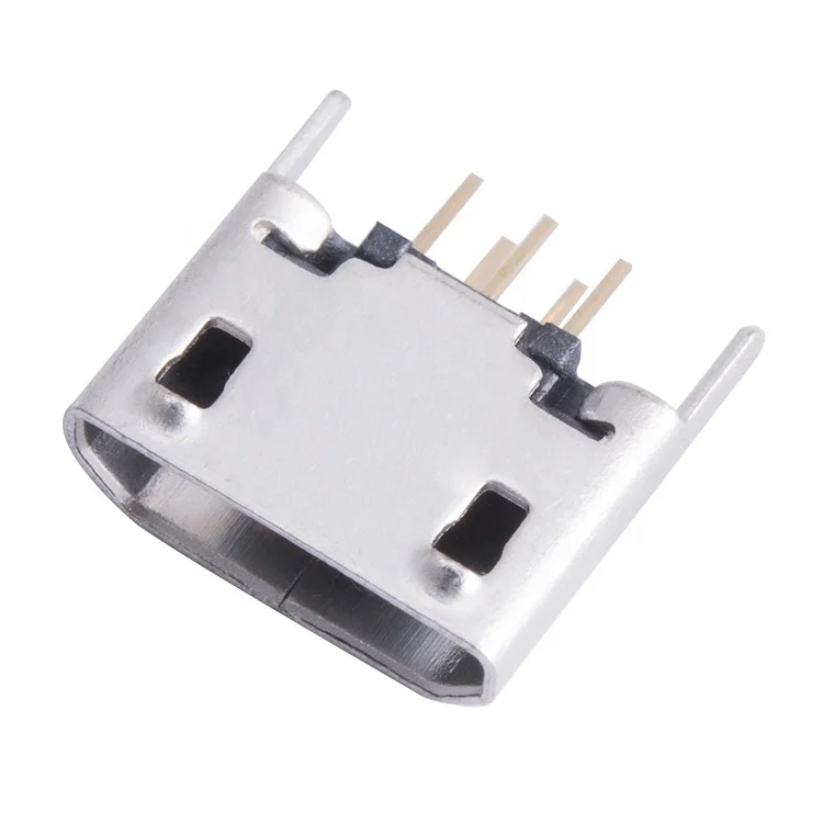 
Vertical Mount Micro USB Female 5-Pin B Type Connector 
