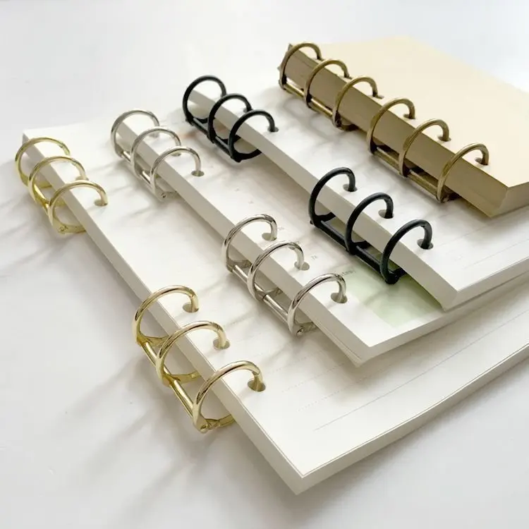 
colorful loose leaf binding ring 3 open ring/calendar ring for organizer planner 