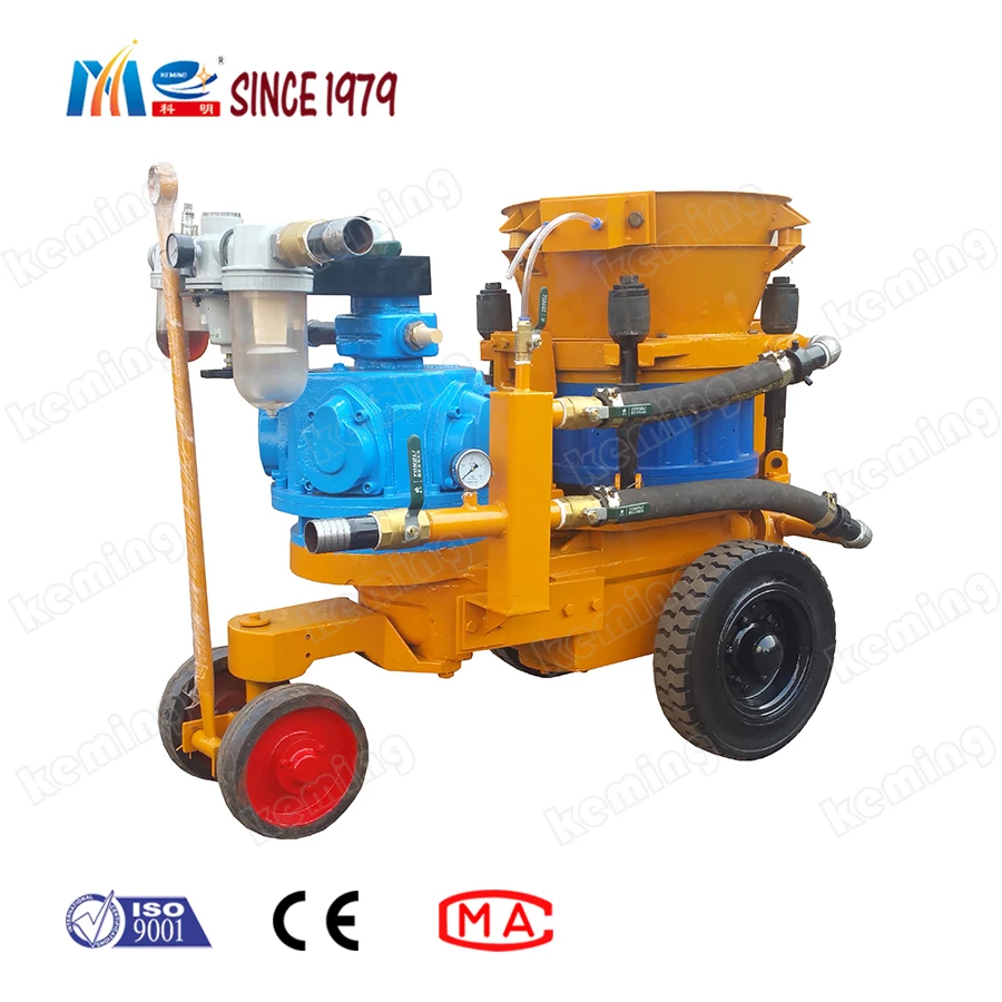 New Technology 7m3/h Air Motor Dry Shotcrete Gunite Machine For Spraying Concrete