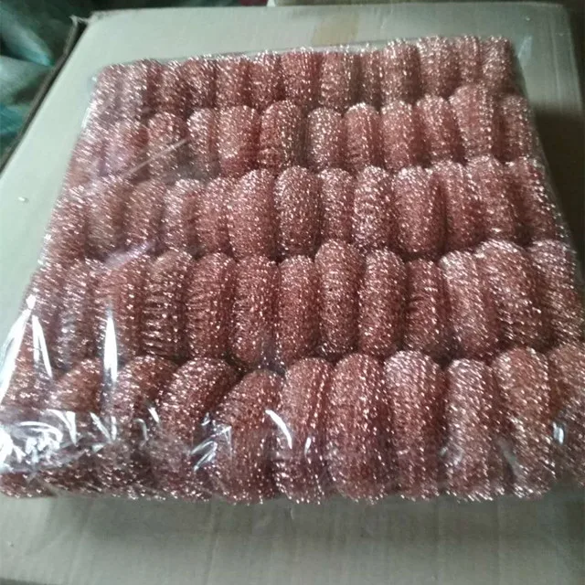 pure copper wire mesh scourer