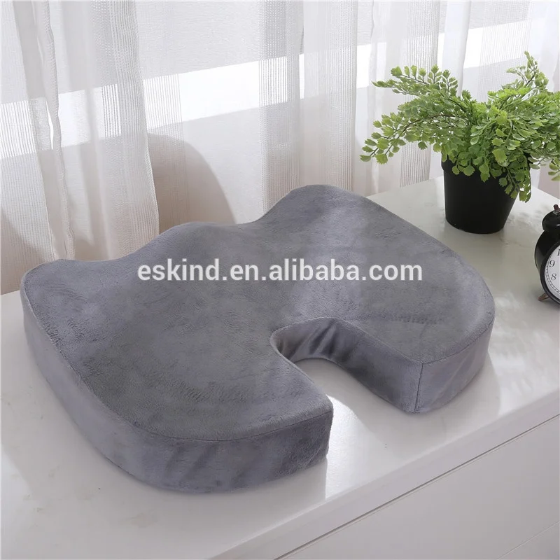 
Eskind Portable Folding Stadium Non-Slip baby Stroller Booster Adult Orthopedic Plush Coccyx Memory Foam Car Gel Seat Cushion 