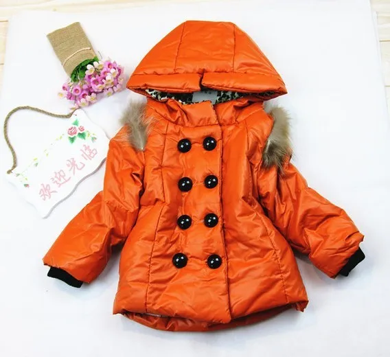 Custom your private label long  girls coats best selling warm winter coat for kids